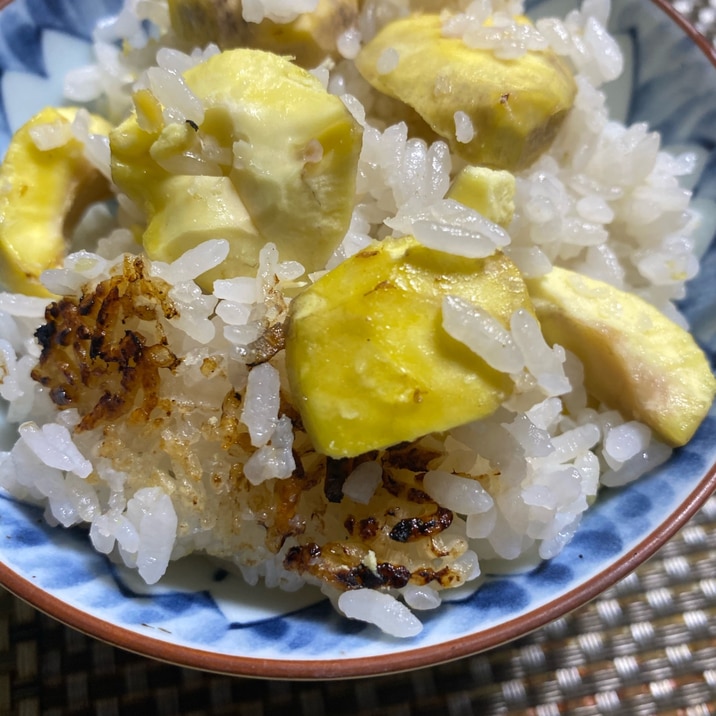 甘く　ホクホク　土鍋で　栗ご飯